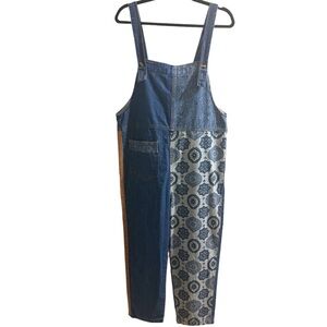 Easel Boho Oversized Jumpsuit Overalls